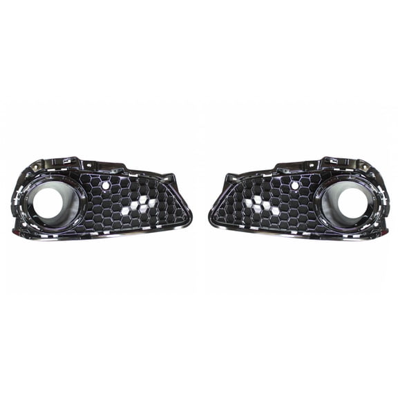 For Acura TLX 2018 2019 2020 Fog Light Bezel Driver and Passenger Side | Pair | Front | A-Spec | Elite A-Spec | Tech A-Spec | Outer Grille | AC1038118, AC1039118 | 71107TZ3A50, 71102TZ3A50