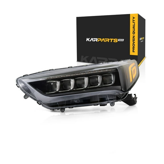 For Acura TLX 2018 2019 2020 Headlight Assembly Driver Side | LED | Clear Lens | A-Spec/Elite A-Spec/Tech A-Spec Model | Replacement For AC2502132 | 33150-TZ3-A61