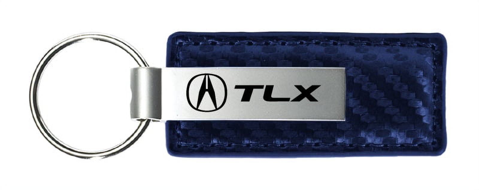 Acura TLX Carbon Fiber Leather Key Chain (Navy)