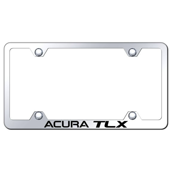 Acura TLX Laser Etched Logo Wide Body License Plate Frame (Chrome)