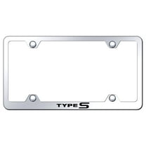 Acura Type-S Laser Etched Logo Wide Body License Plate Frame (Chrome)