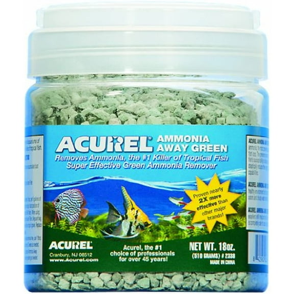 Acurel LLC Ammonia Away Green Aquarium and Pond Filter Accessory, 18-Ounce