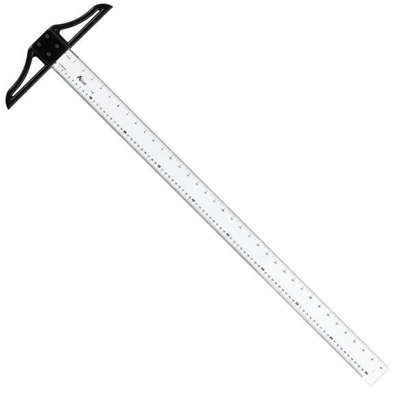 Acurit Detachable T-Square 36" with Clear Acrylic Blade, Precise 90° Angle, Dual Inking Edges, Inch/Centimeter Markings, Beveled Edges, T Square Ruler with Protective Cloth Carrying Case