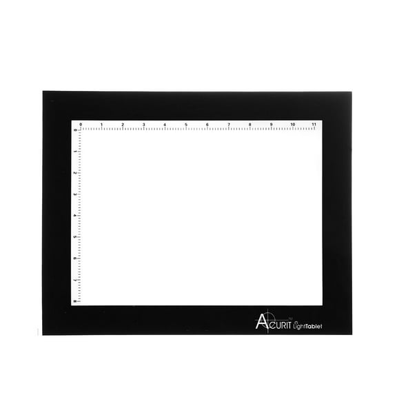 Acurit Light Tablet - Art Drawing Tablets A4 8 5/8 x 11 7/8" - White/Black