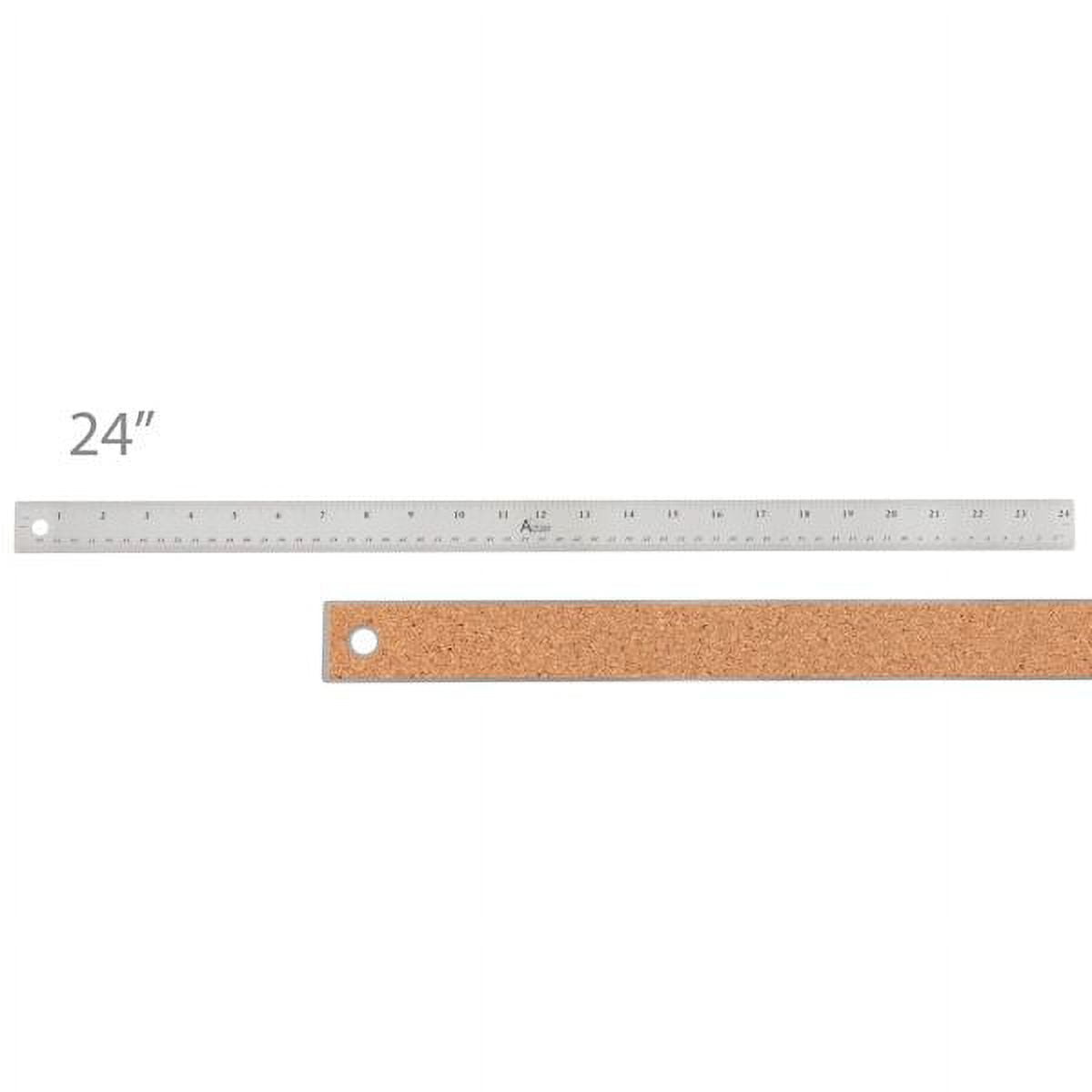 Acurit Stainless Steel Ruler Cork Back Measuring Ruler, Used for