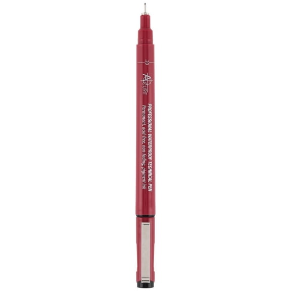Acurit Waterproof Technical Pens - Professional Waterproof Technical Pen, Rich Blank Ink, Acid-Free, Light Fast, for Sketching, Drawing, CAlligraphy, & More! - [Single - 0.20mm]