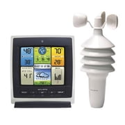 AcuRite Notos  3-in-1 Weather Station for Indoor/Outdoor Temperature, Humidity, Wind Speed, and Hyperlocal Forecast with Color Display and Built-In Barometer 00589