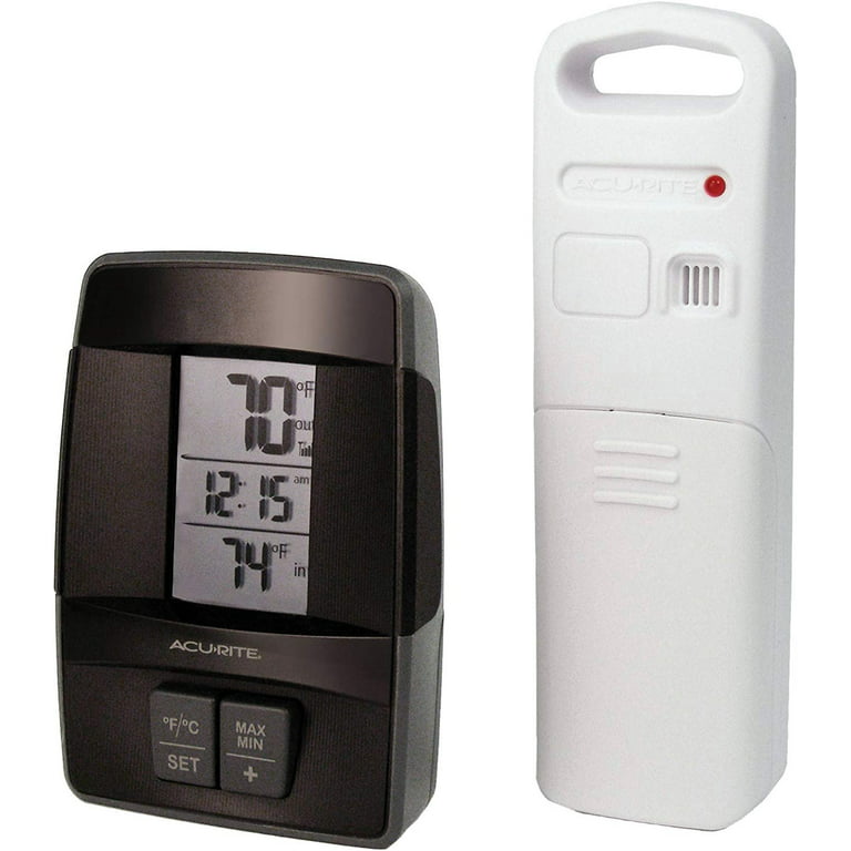 AcuRite Indoor/Outdoor Thermometer with Wireless Temperature