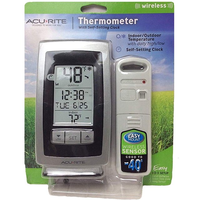 Acurite Digital Indoor / Outdoor Wireless Thermometer 00754w4 with Self