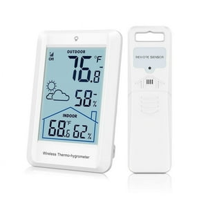 Acurite Weather Station, AMIR Indoor Thermometer with 328ft Remote Sensor Outdoor Thermometer Humidity Gauge for Home Greenhouse Office Bedroom