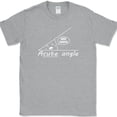 thumbnail image 1 of Acute Angle T-Shirt Funny Math Cute Humor Gift Joke Novelty Tee - Heather Grey, XL, 1 of 1