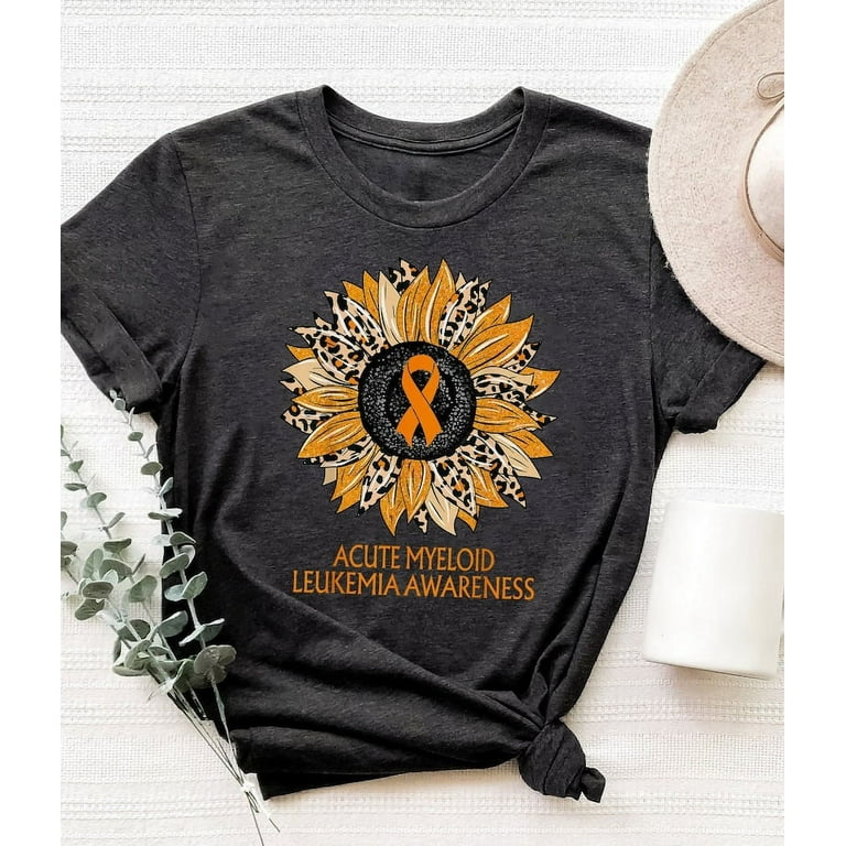 Leukemia Awareness Cancer Survivor Orange Ribbon T Shirt Leukemia Awareness Cancer Survivor Orange Ribbon T Shirt