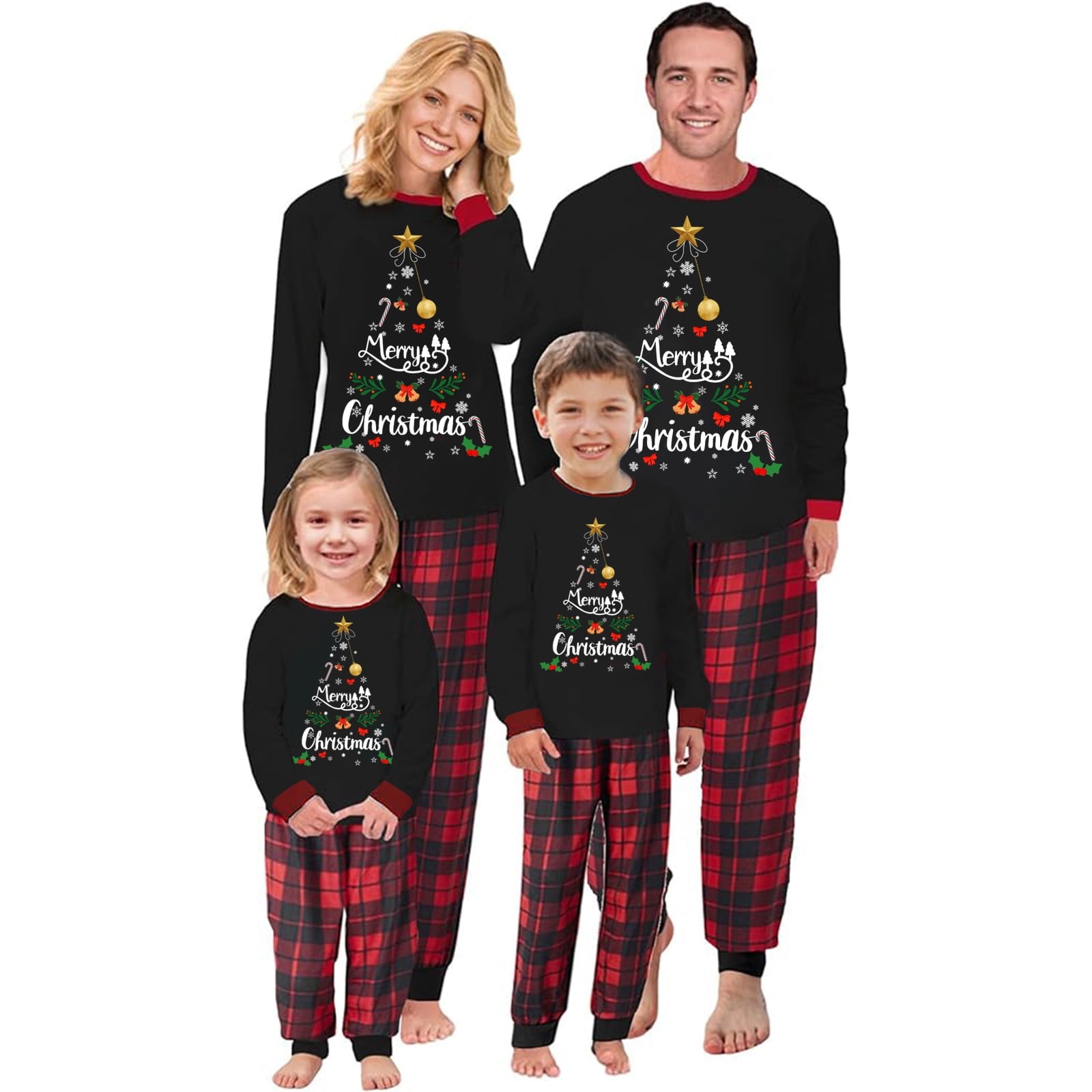 Mommy And Me Pajamas Jaweiwi Parent-Child Christmas Pajamas Set Family ...