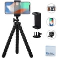 thumbnail image 1 of Acuvar 10” inch Flexible Tripod with Quick Release + Universal Mount for All Smartphones + Mount for GoPro Cameras + an eCostConnection Microfiber Cloth, 1 of 7