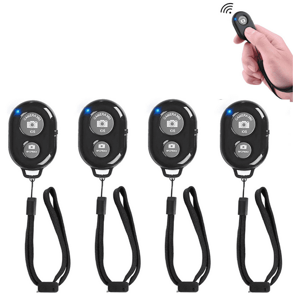 Acuvar 4 eCost Wireless Remote Control Camera Shutter Button for Smartphones: iPhone and Android Cellphones + eCostConnection Microfiber Cloth