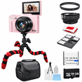 thumbnail image 1 of Acuvar 4K Digital Camera 64MP Vlogging Kit with flip screen, WiFi, tripod, case and 64GB card, 1 of 8