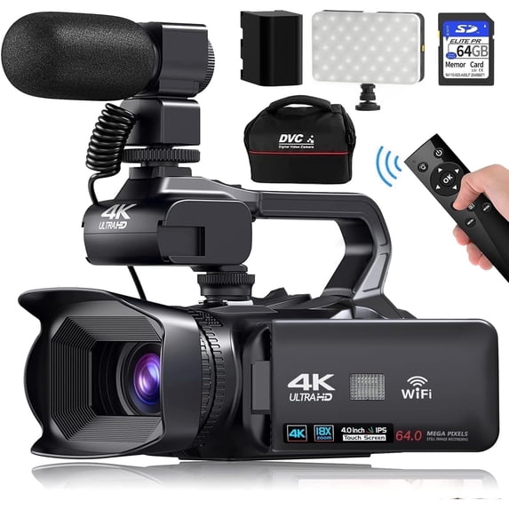 Acuvar 6K Video Camera Camcorder, 64MP 60FPS Vlogging Camera for ...
