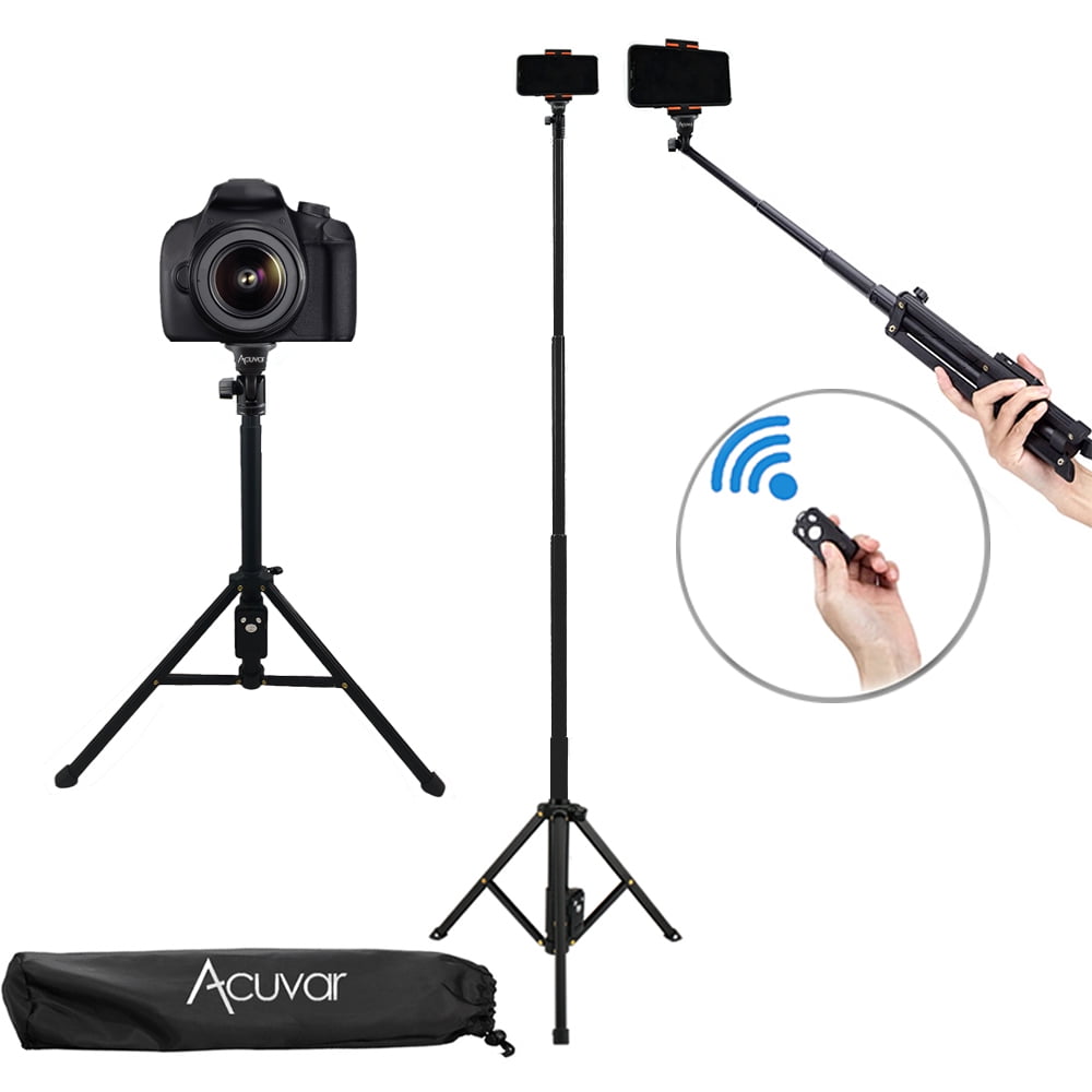 Acuvar 54" Inch Aluminum Extendable Monopod Tripod/Selfie Stick with