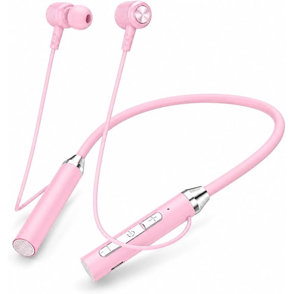 Acuvar Bluetooth 5.3 Neckband Headphones, Wireless Earbuds with Microphone, IPX5 Sweatproof Sports Earphones, Magnetic Earbuds, 6-8 Hour Playtime, Hands-Free Calls for iPhone & Android
