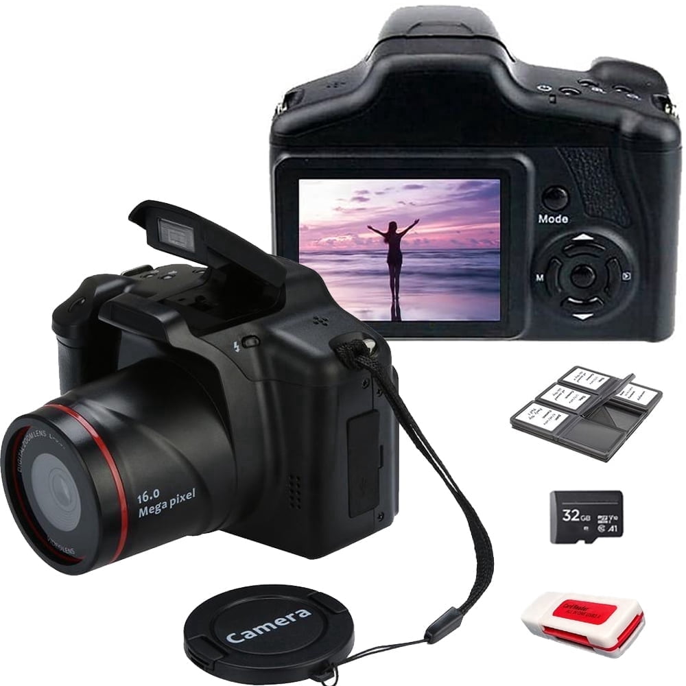 Acuvar Digital Camera 16MP Compact Camera With 16X Zoom, Beginner Camera With 32GB Card For Kids And Adults