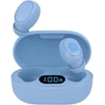 thumbnail image 1 of Acuvar Wireless Bluetooth Earbuds with LCD Charging Case, Noise Cancelling Earphones with mic and touch controls, Light Blue, 1 of 7