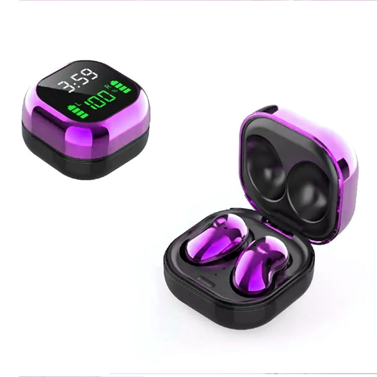 Acuvar Fully Wireless Bluetooth 5.1 Rechargeable IPX4 Waterproof Sweatproof Earbud Headphones with Microphone Micro USB LCD Clock Charging Case Surround Stereo Bass and Noise Cancelling Calls Walmart....