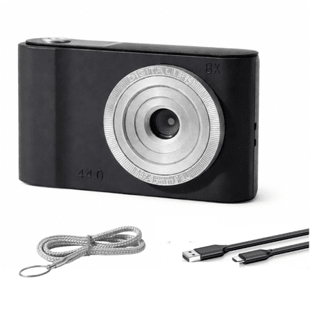 Acuvar 16MP Megapixel HD Digital Camera and Video with 2.4" Screen and USB Cable Black