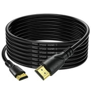 Acuvar Ultra High Speed 25 ft HDMI Cable Gold Plated 4K @ 60Hz, Ultra HD, 1080P & ARC Compatible with Laptop, Gaming PC, Monitor, PS5, PS4, Xbox X, One, TV, ROKU, Soundbar & More