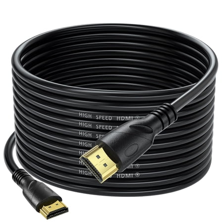 Acuvar Ultra High Speed 35 ft HDMI Cable Gold Plated 4K @ 60Hz, Ultra HD, 1080P & ARC Compatible with Laptop, Gaming PC, Monitor, PS5, PS4, Xbox X, One, TV, ROKU, Soundbar & More