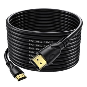 Ultra High Speed 50 ft HDMI Cable Gold Plated 4K @ 60Hz, Ultra HD, 1080P & ARC Compatible with Laptop, Gaming PC, Monitor, PS5, PS4, Xbox X, One, Fire TV, Apple TV, ROKU, Soundbar & More