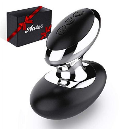Acvioo Handheld Massager Wand with 10 Magic Vibration Modes,Whisper Quiet, Personal Full Body Massager, Silicone Therapy Massager Cordless for Neck Shoulder Back Body Massage,Sports Recovery (Black)