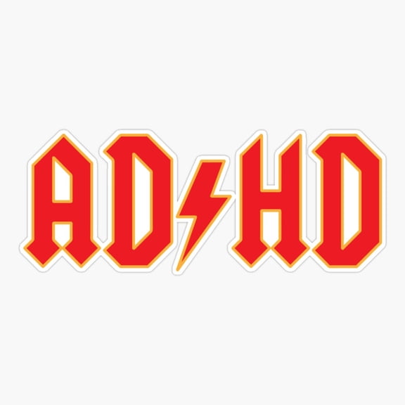 Ad/Hd Red Er, Phone Decal Water Bottle Stickers Car Decals, Funny Birthday Gift