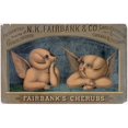 thumbnail image 1 of Ad Lard C1890. Nadvertisement For N.K. Fairbanks & Co. Lard Refiners Showing Two Piglets As Raphael'S Cherubs., 1 of 3