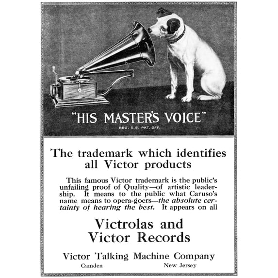 Ad: Rca Victor, 1920. /Namerican Advertisement For Victorolas And Victor Records. Illustration, 1920. Poster Print by (24 x 36)