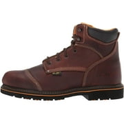 Ad Tec Men's 6" Tumbled Leather Comfort Work Boot Soft Toe, Brown, Size 13.0 D7Z