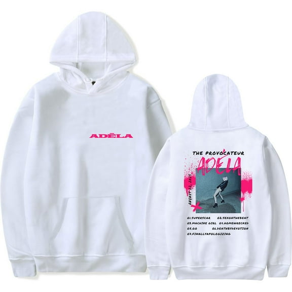 Adéla Album The Provocateur Hoodie Men's Hip Hop Printing Pullover Hooded Sweatshirts