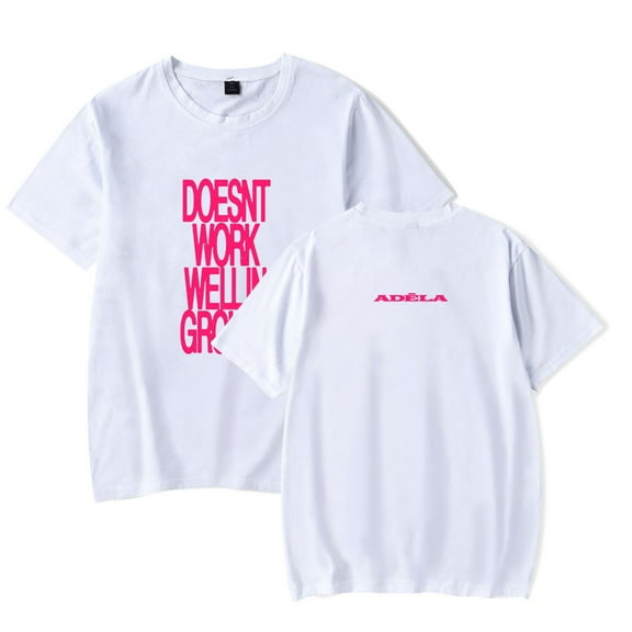 Adéla Merch Doesn't Work Well In Groups T-Shirt Men/Women Streetwear T-Shirt Shirt Short Sleeve
