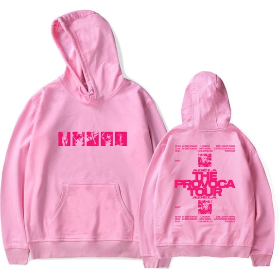 Adéla The Provocateur Tour Hoodie Men's Hip Hop Printing Pullover Hooded Sweatshirts