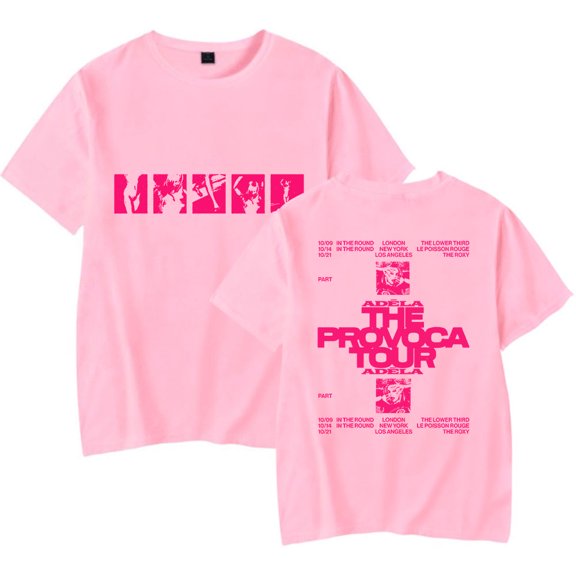 Adéla The Provocateur Tour T-Shirt Men/Women Streetwear T-Shirt Shirt Short Sleeve