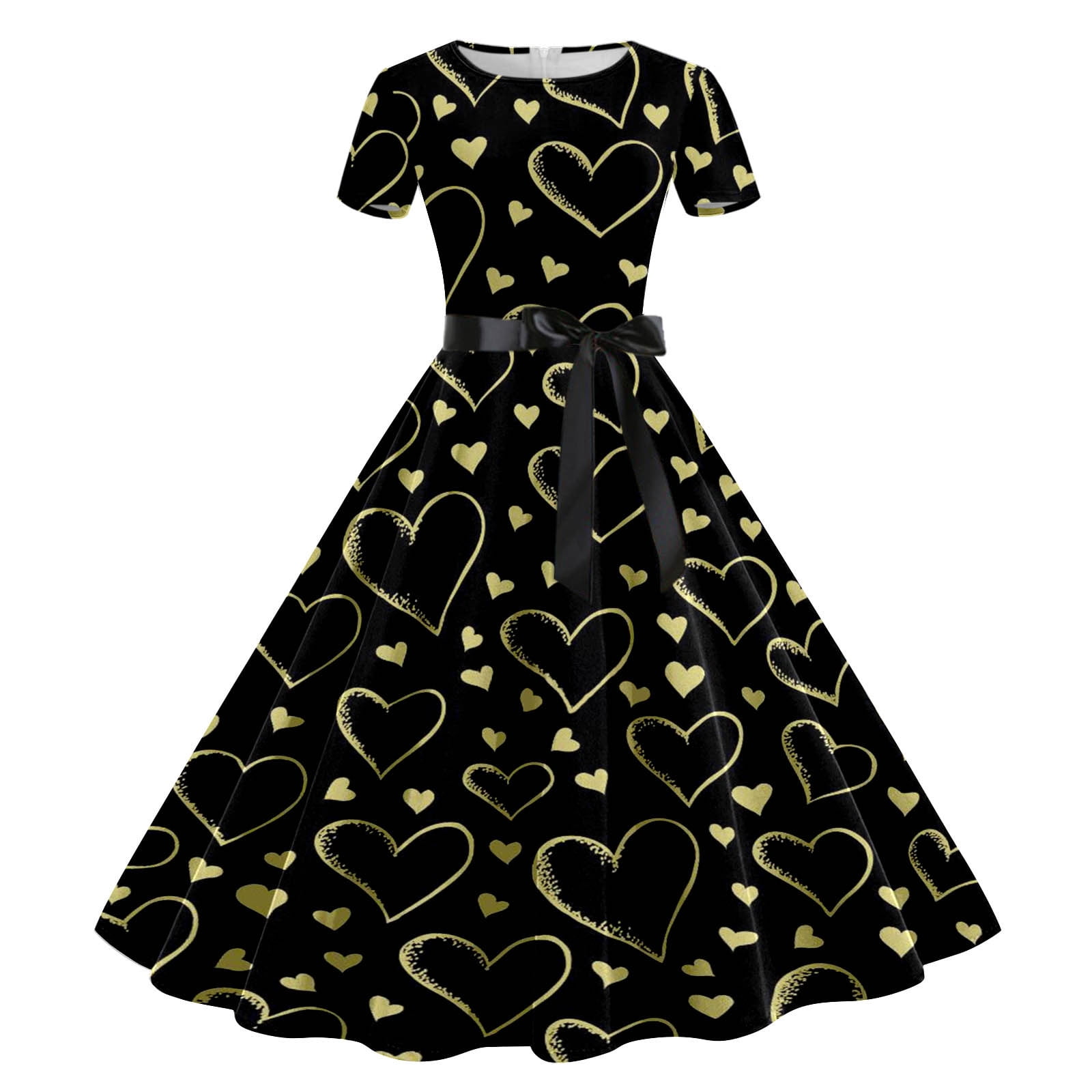 AdBFJAF Casual Dresses for Women Over 50 Women Valentine's Day Print ...