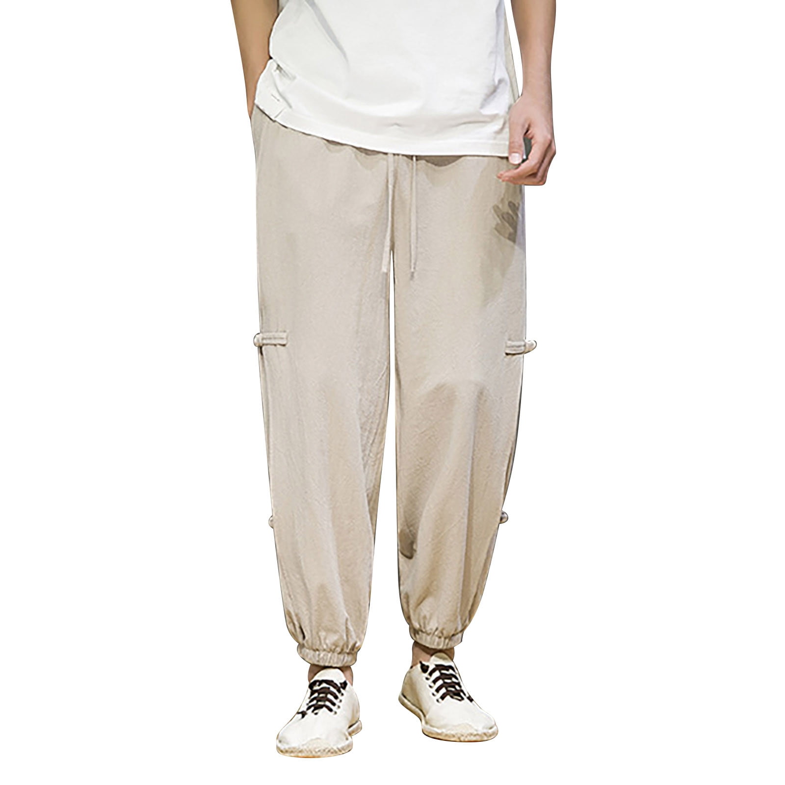 AdBFJAF Men's Pants 30X34 Work Casual Pants Men's Functional Wind