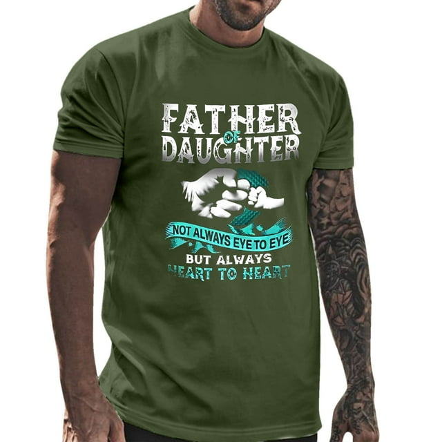 AdBFJAF Men's T Shirts Graphic Funny Male Spring and Summer Fathers Day ...