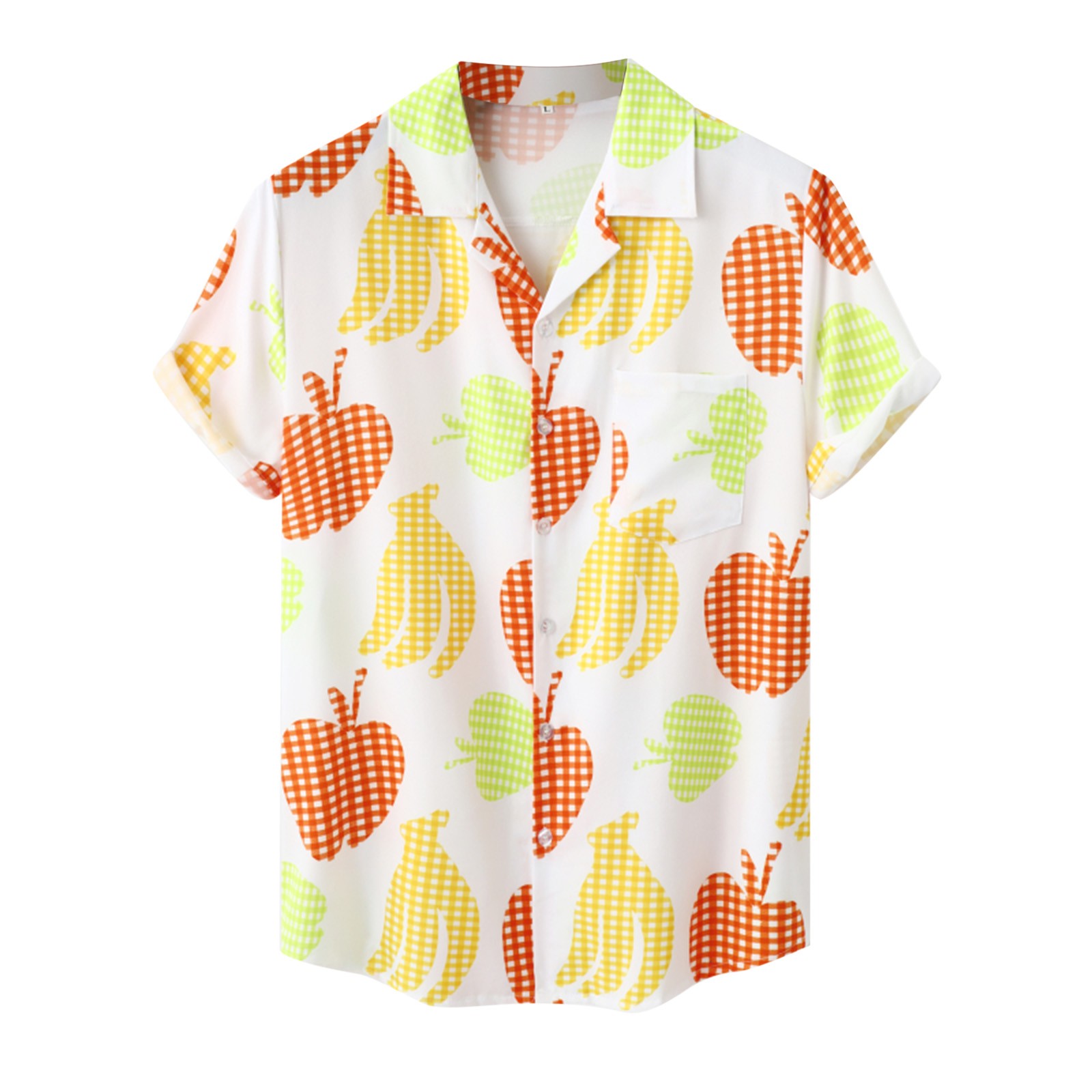 AdBFJAF Men's T Shirts Short Sleeve Graphic Men Hawaiian Print Slim Fit ...