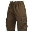 AdBFJAF Mens Cargo Shorts Elastic Waist Men's Hiking Cargo Shorts
