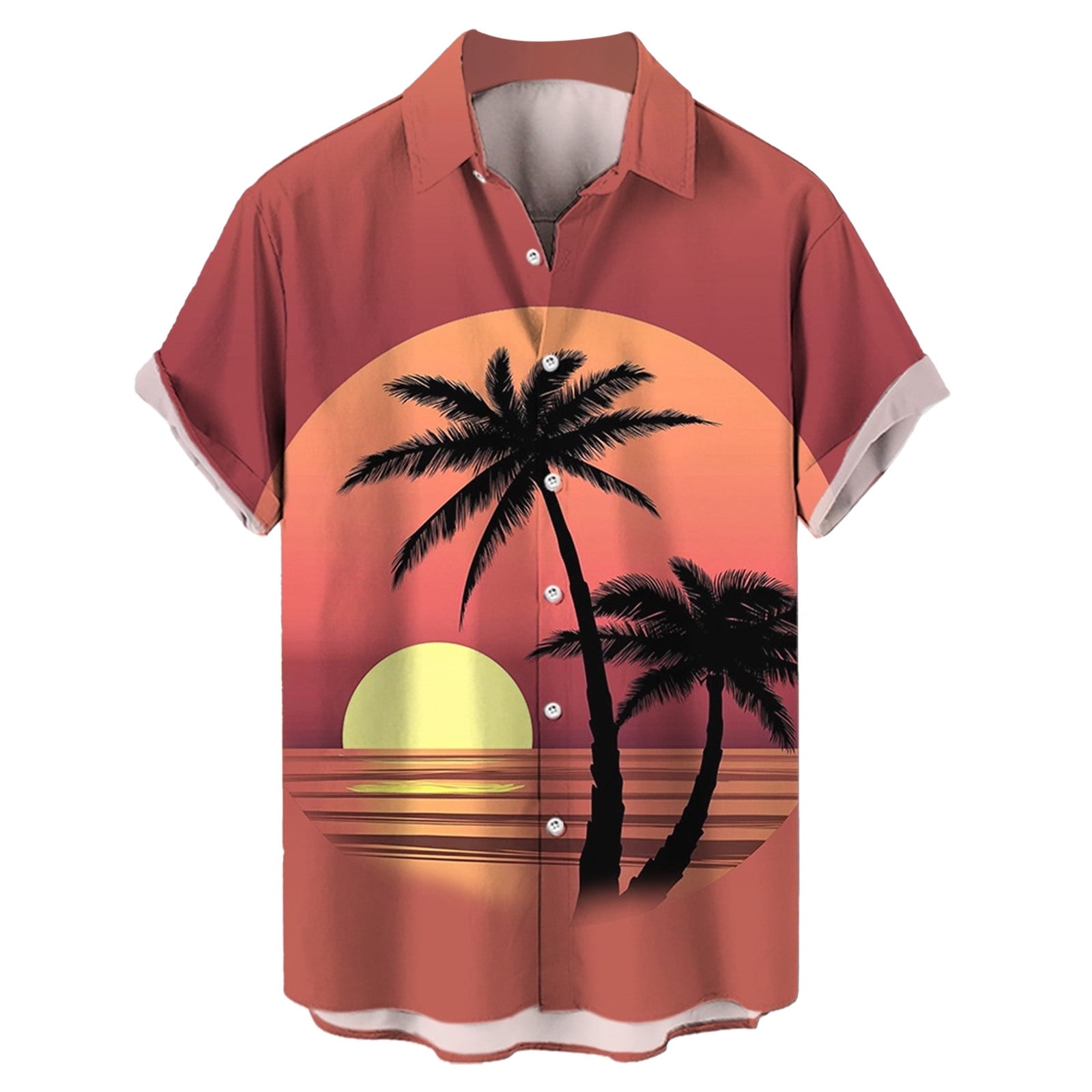 AdBFJAF Mens Long Sleeve Shirts Casual 3Xlt Men's Summer Beach Casual ...