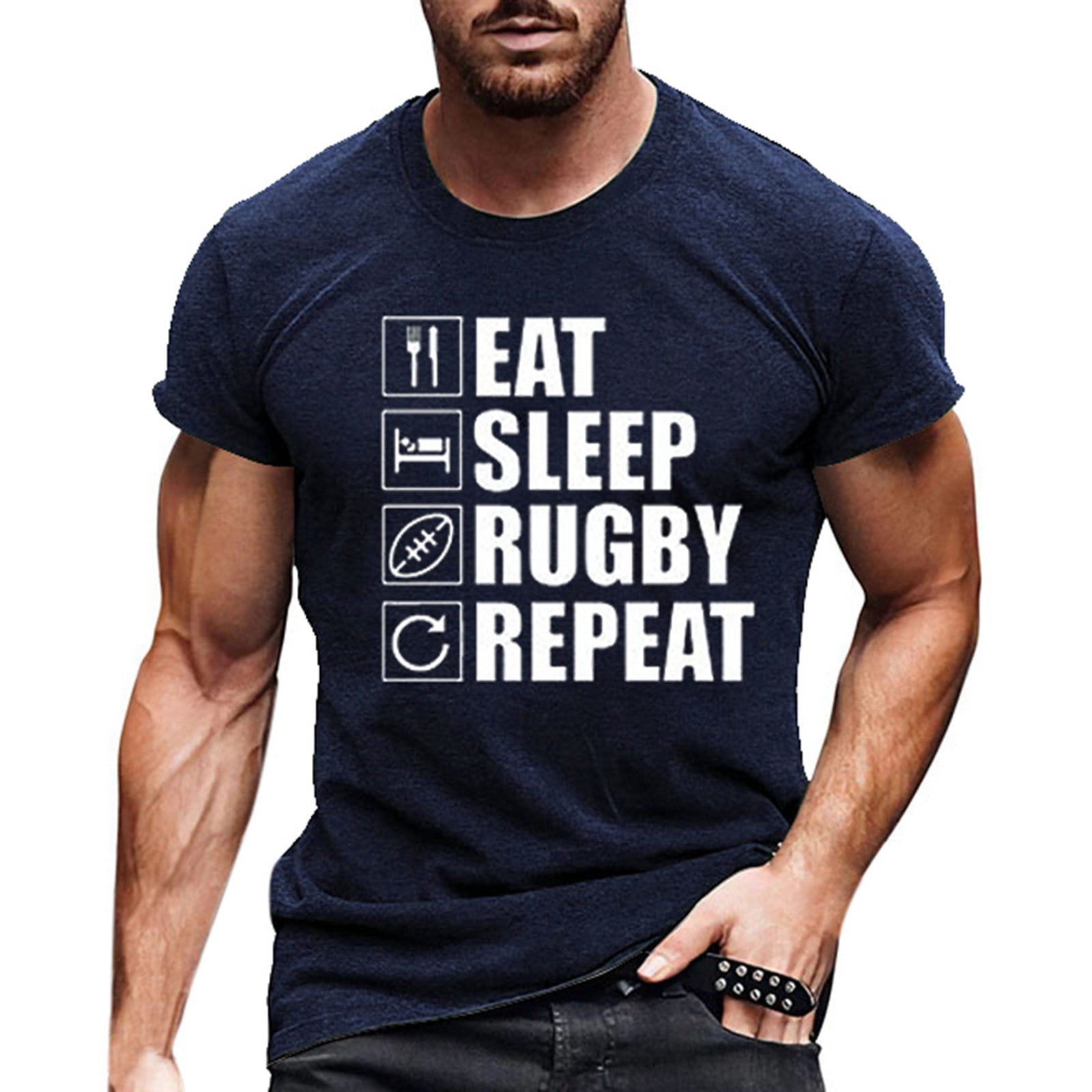 AdBFJAF Mens Shirts Packs American Football Fans Sports Gift T Shirt ...