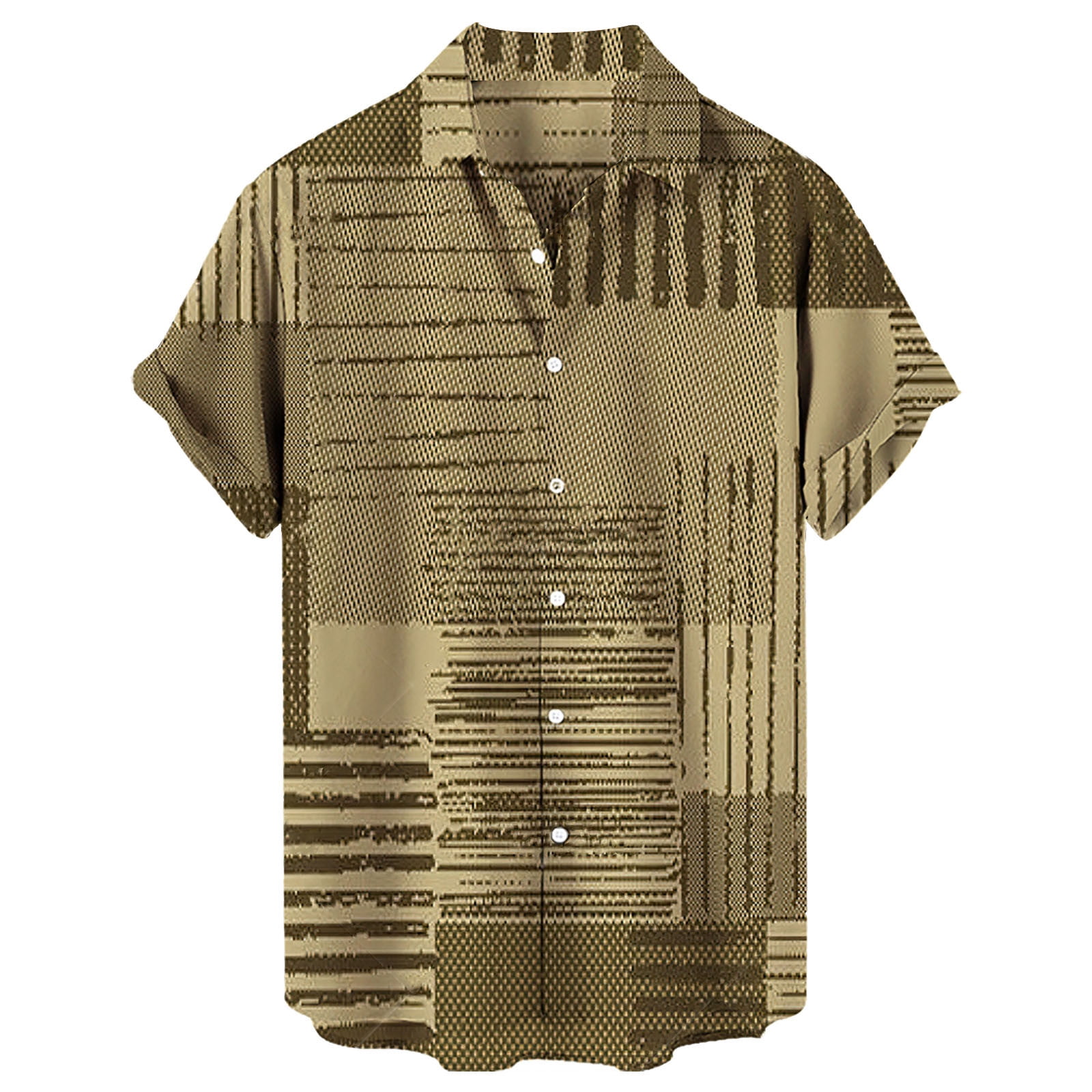 AdBFJAF Shirt for Men Denim Shirt Jacket Casual Men's Loose Lapel Print ...