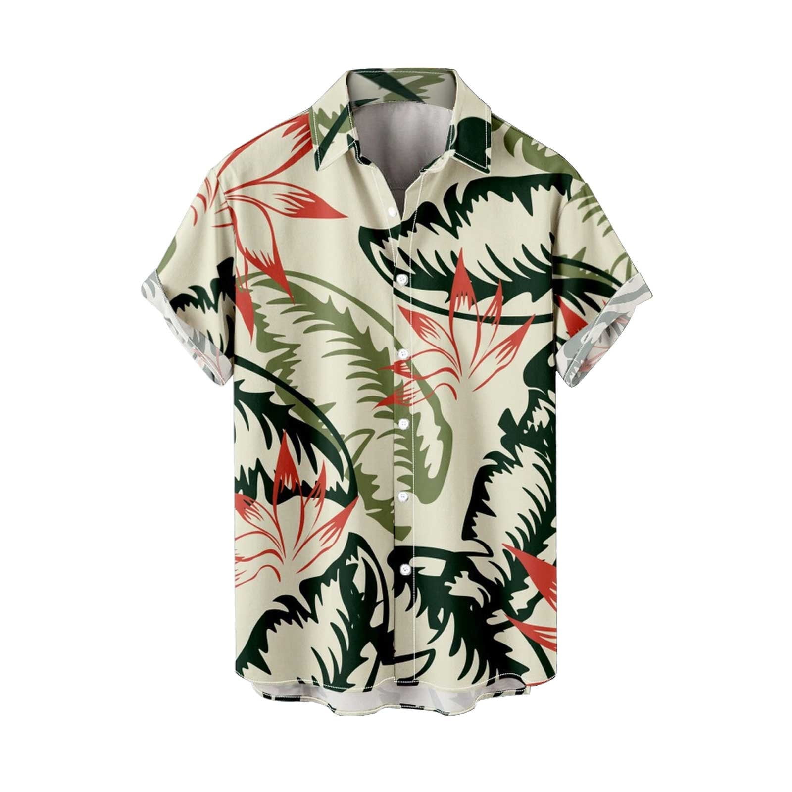 AdBFJAF Shirt for Men Mens Large Short Sleeve Shirts Men's Summer ...