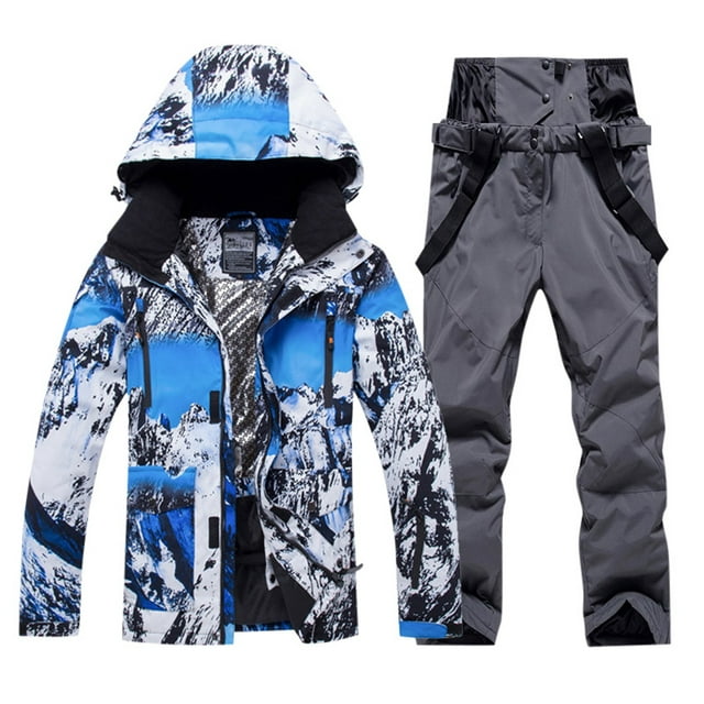 AdBFJAF Summer Male Men's Suits Men's Ski Jackets and Pants Set ...