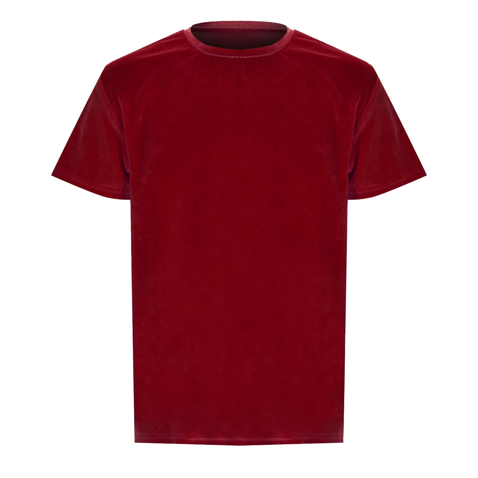 AdBFJAF TShirts for Men V Neck Cotton Mens Velvet Velour Fashion Hip